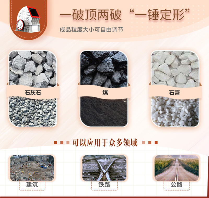 錘破一機(jī)兩用，可自成一條生產(chǎn)線